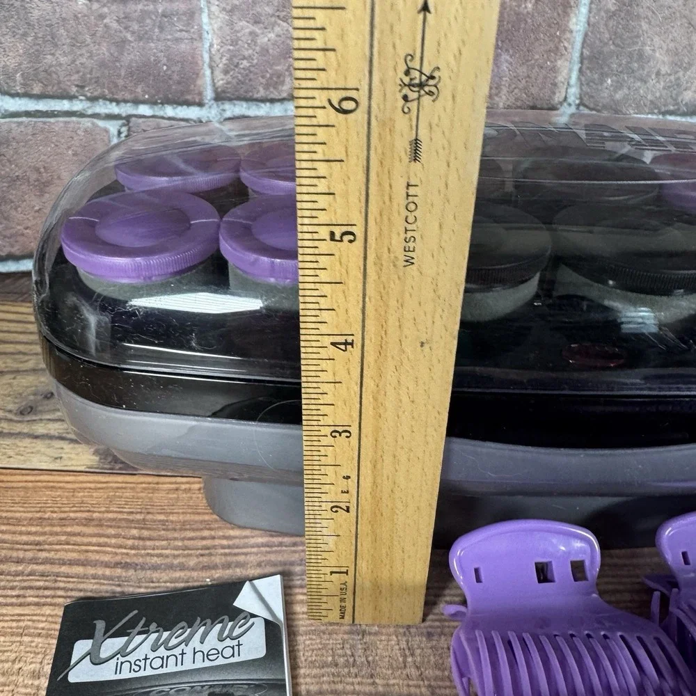 Conair CHV14JXR Extreme Heat Jumbo and Super‎ Jumbo Rollers w/ Clips - Open Box